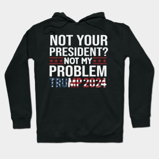 Not Your President? Not My Problem Trump 2024 Hoodie